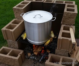 Cinder Block Grill