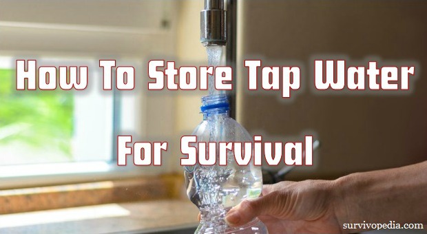 How To Store Tap Water For Survival 