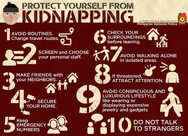 protect yourself kidnapping kidnapped tips escape avoid being kidnappers survival kidnappings pnp take would survivopedia advisory chances individual