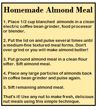 Home Made Almond Meal Recipe