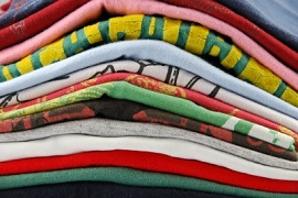 stack of t-shirts