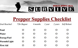 Prepper checklist