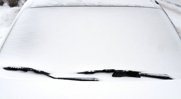 Car covered in snow