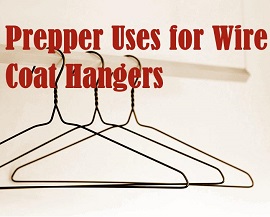 coat hangers on a rack