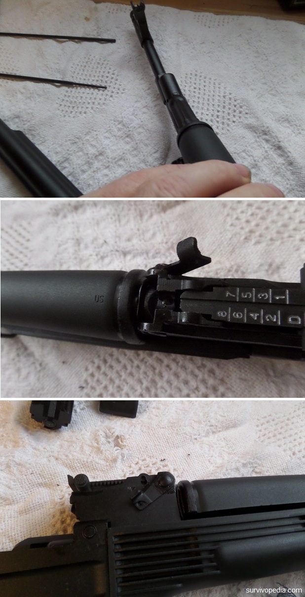  re-install the gas tube/hand guard