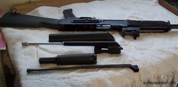 AK broken down to its basic components.