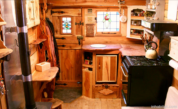 Welsh Couple Transforms Clunky Buses into Beautiful Cabins