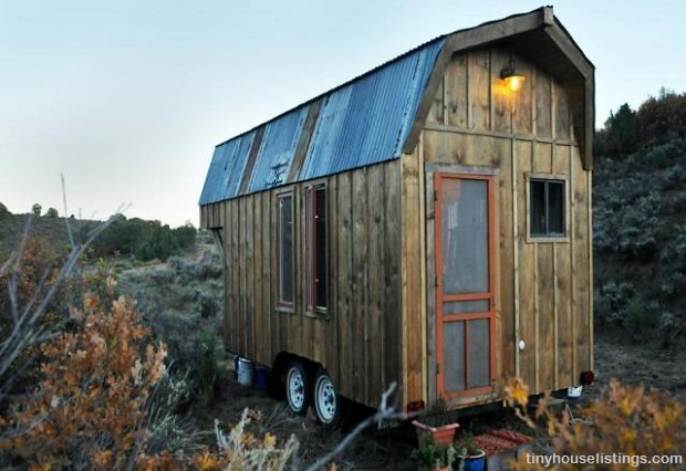 Small Rustic Cabin on Wheels