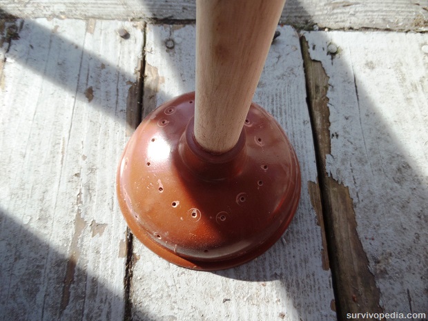 Drill holes in the plunger