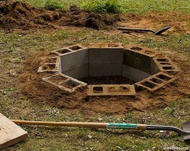 Ideas For Using Cinder Blocks, Build A Fire Pit Out Of Cinder Blocks