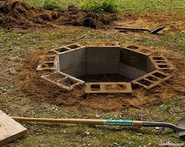 Cinder Block Fire Pit 