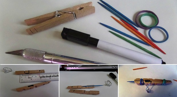 DIY Clothespin Gun