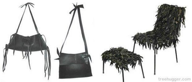 Tire chair and bags