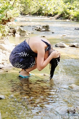 river bath