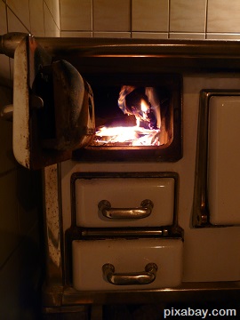 wood burning stove