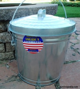 Behrens Locking Lid 10-Gallon Steel Can