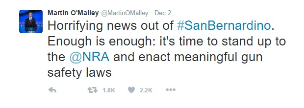 San Bernardino Tweet