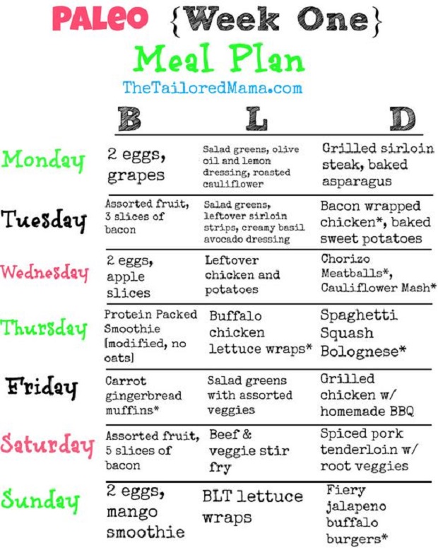 paleo meal plan