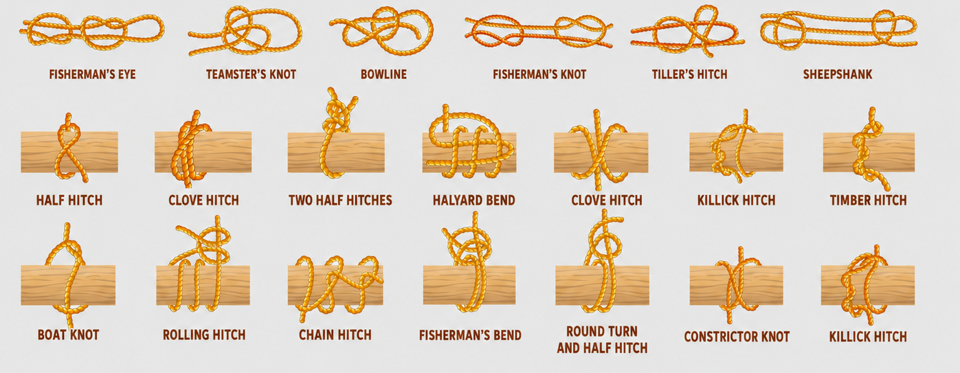Knot Working Knot Work for Homesteads and Camps โ Survivopedia