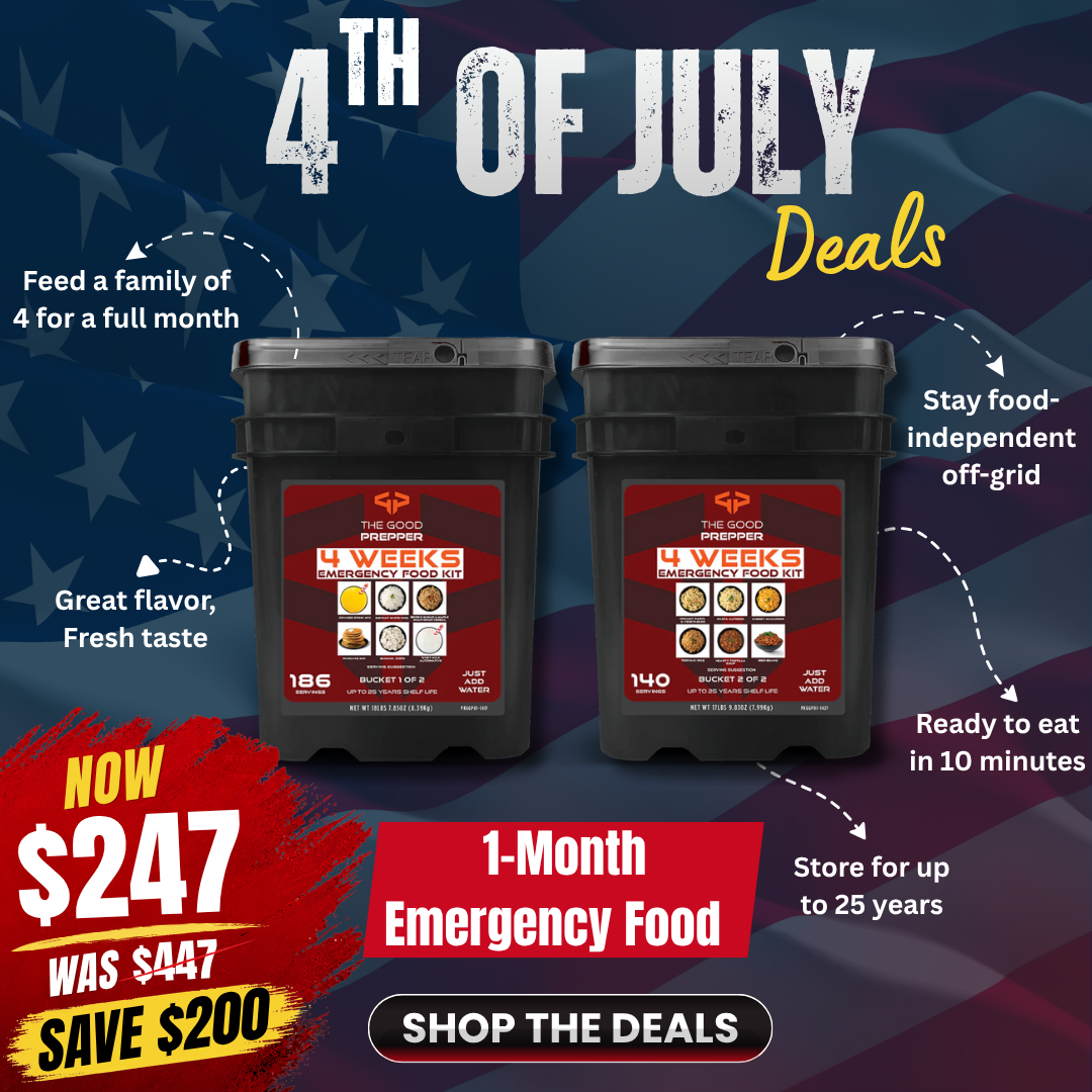 1-Month Emergency Food · 50% OFF